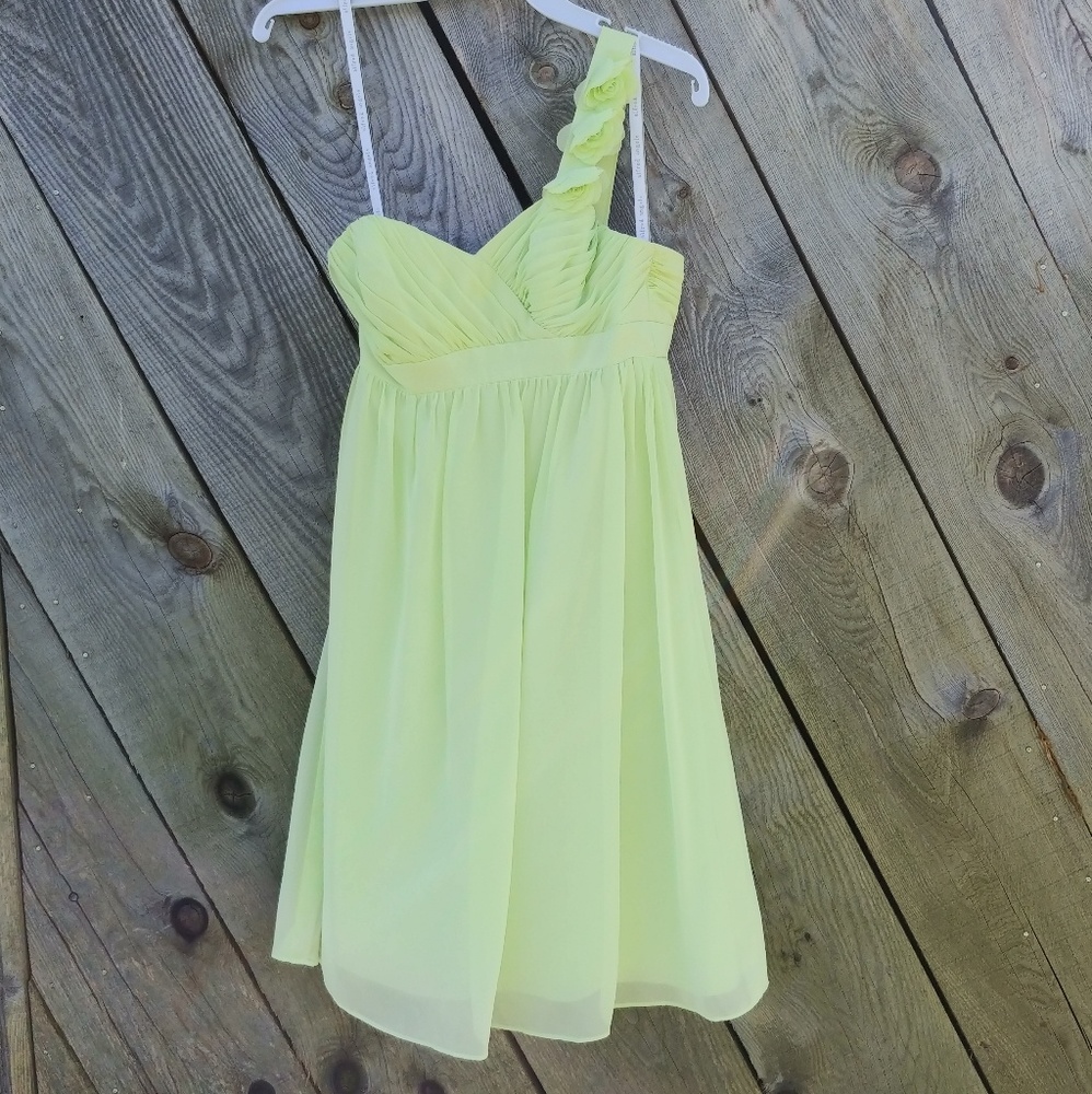 David's bridal, Bridesmaid's dress, lime green sz0